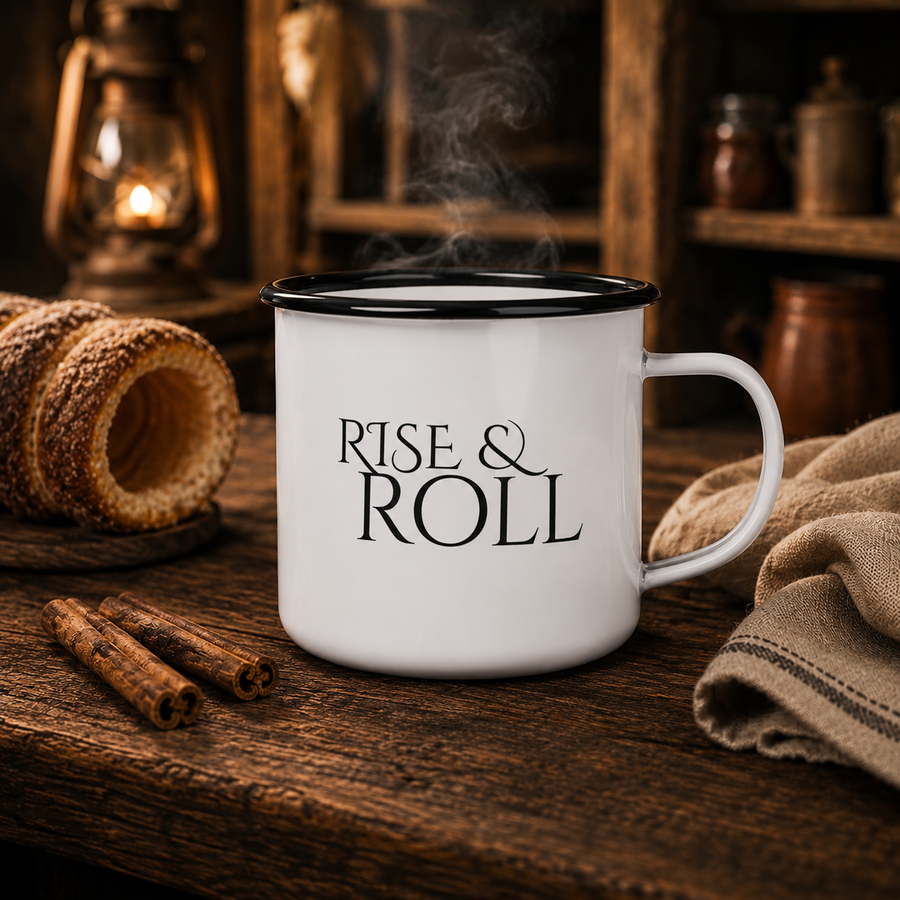 Knight's Campfire Mug - Rise and Roll